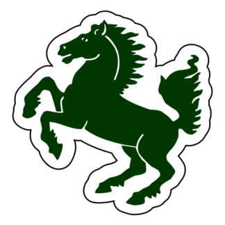 Horse Stallion Sticker (Dark Green)